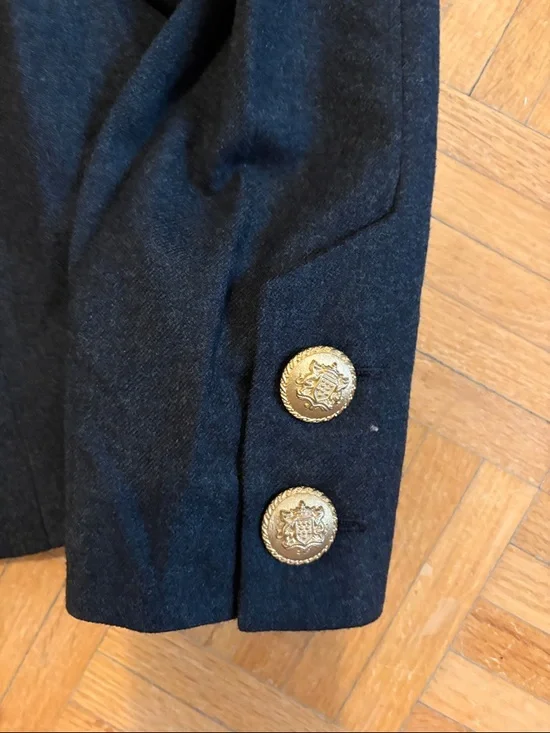Albert Nipon Double-Breasted Embellished Collar Jacket - Picture 2 of 15